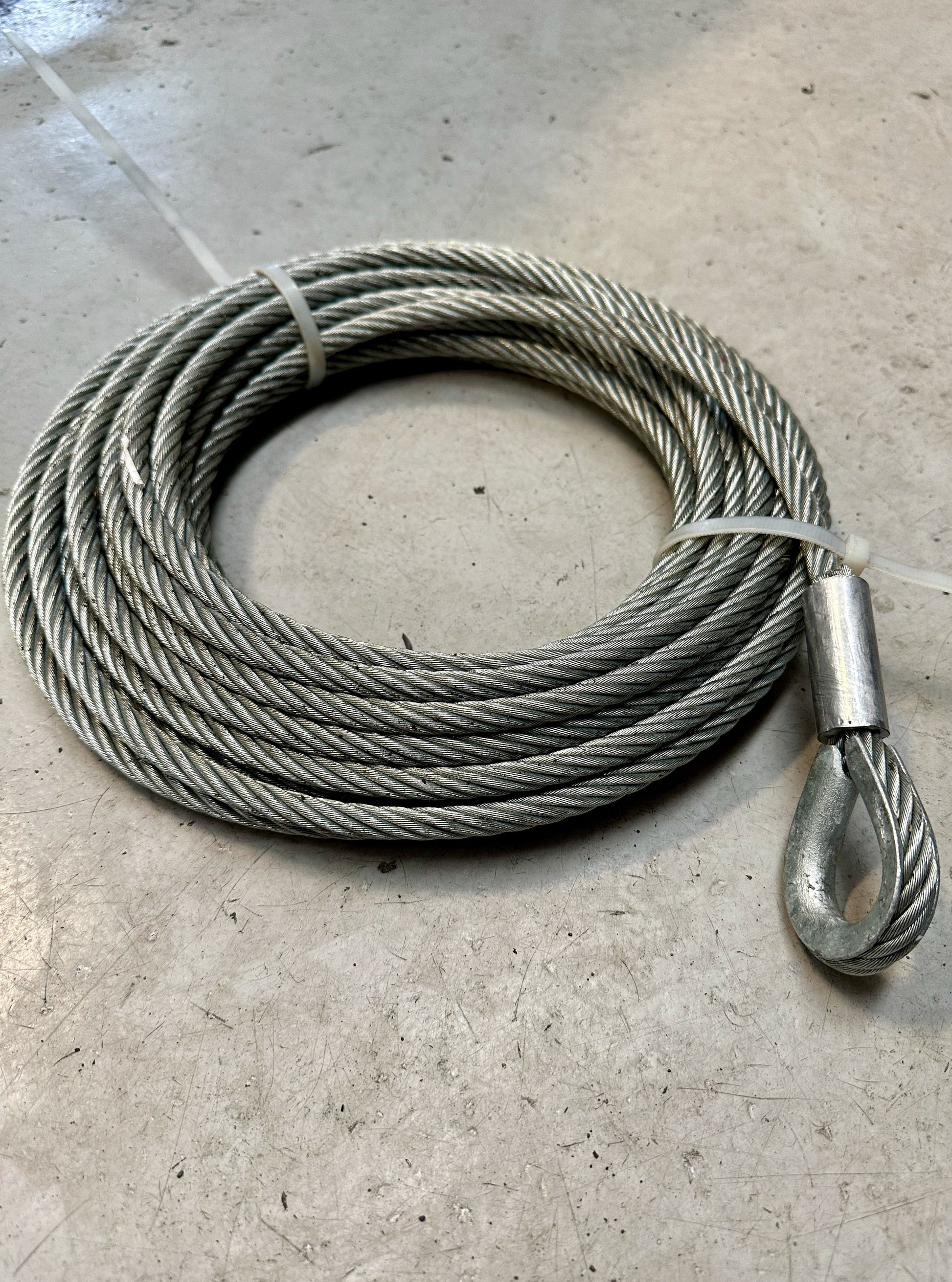 Wire Rope for 4.65m FENCEQUIP Hinged Mast – FENCEQUIP NZ LTD